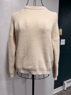 Workshop Republic Clothing Ivory Crewneck Pullover Sweatshirt